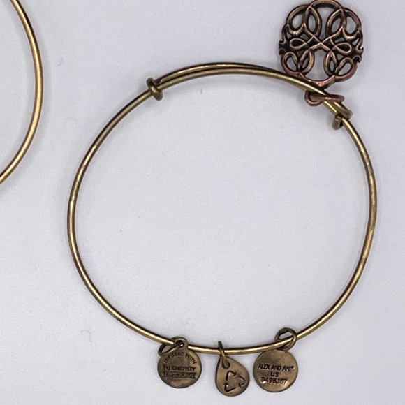 Alex & Ani Path of Life Charm Bangle Bracelet - Picture 2 of 4